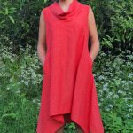 girl wearing dress in garden