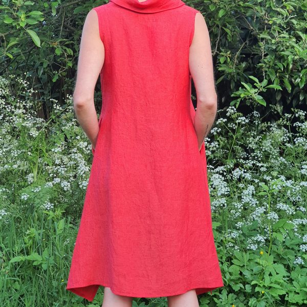 girl wearing dress in garden