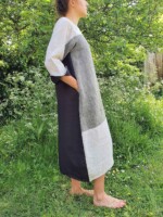 girl wearing dress in garden