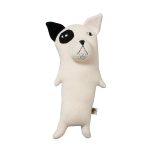 white creature with one black panda eye and ear