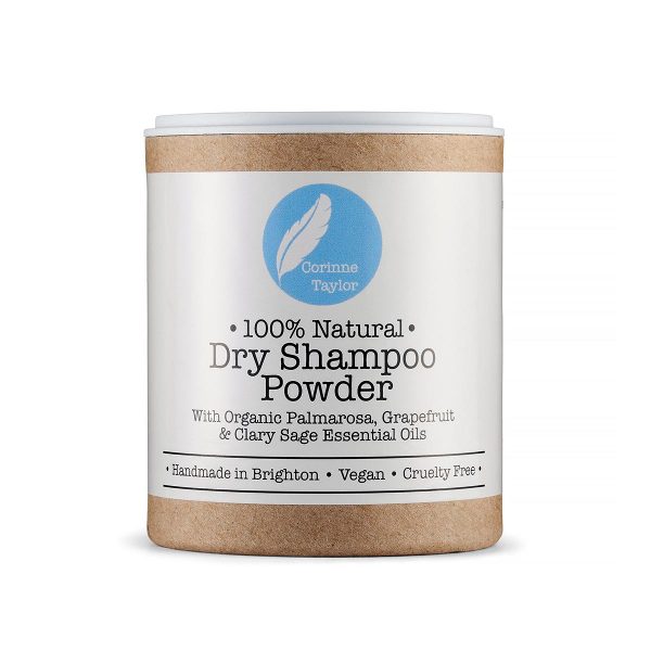 powder in box on white background