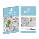 front and rear view of blue packet on white background