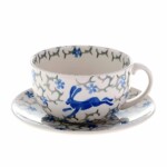 cup and saucer on white background