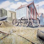 Eric Ravilious 1903-1942: Late August Beach, Aldeburgh