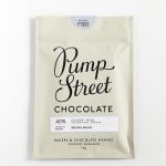 wrapped chocolate bar on white background