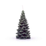 christmas tree candle on white background