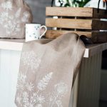 tea towel on worktop