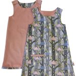 dress and its reverse on white background