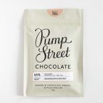 wrapped chocolate bar on white background