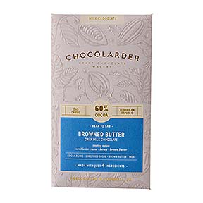 chocolate packet on white background