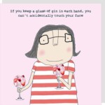 Rosie Made A Thing: Touch Your Face Greetings Card
