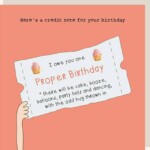 Rosie Made A Thing: Credit Note For Your Birthday Greetings Card
