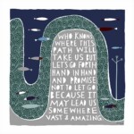 Let's Go Forth Hand In Hand Greetings Card