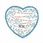 I Shall Hold You In My Heart Greetings Card