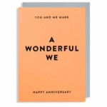 A Wonderful We Happy Anniversary Greetings Card