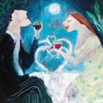 Susan Bower RBA: Wine Lovers Greetings Card