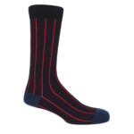 black sock on white background