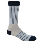 Oxford Stripe Men's Socks: Blue
