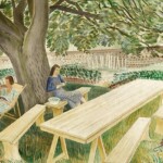 Eric Ravilious 1903-1942: Two Women Sitting in a Garden