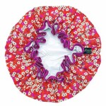 shower cap on white background