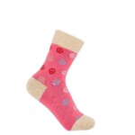pink socks on a white background