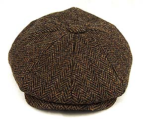 dark brown cap on a white background