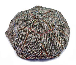 green check cap on a white background