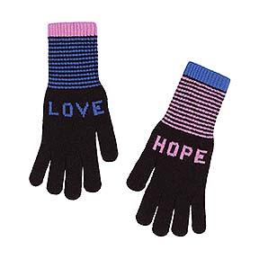 pair of gloves on a white background