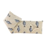 patterned wheat bag on white background