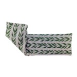 patterned lavender bag on white background