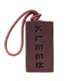 naked soap on a rope on white background